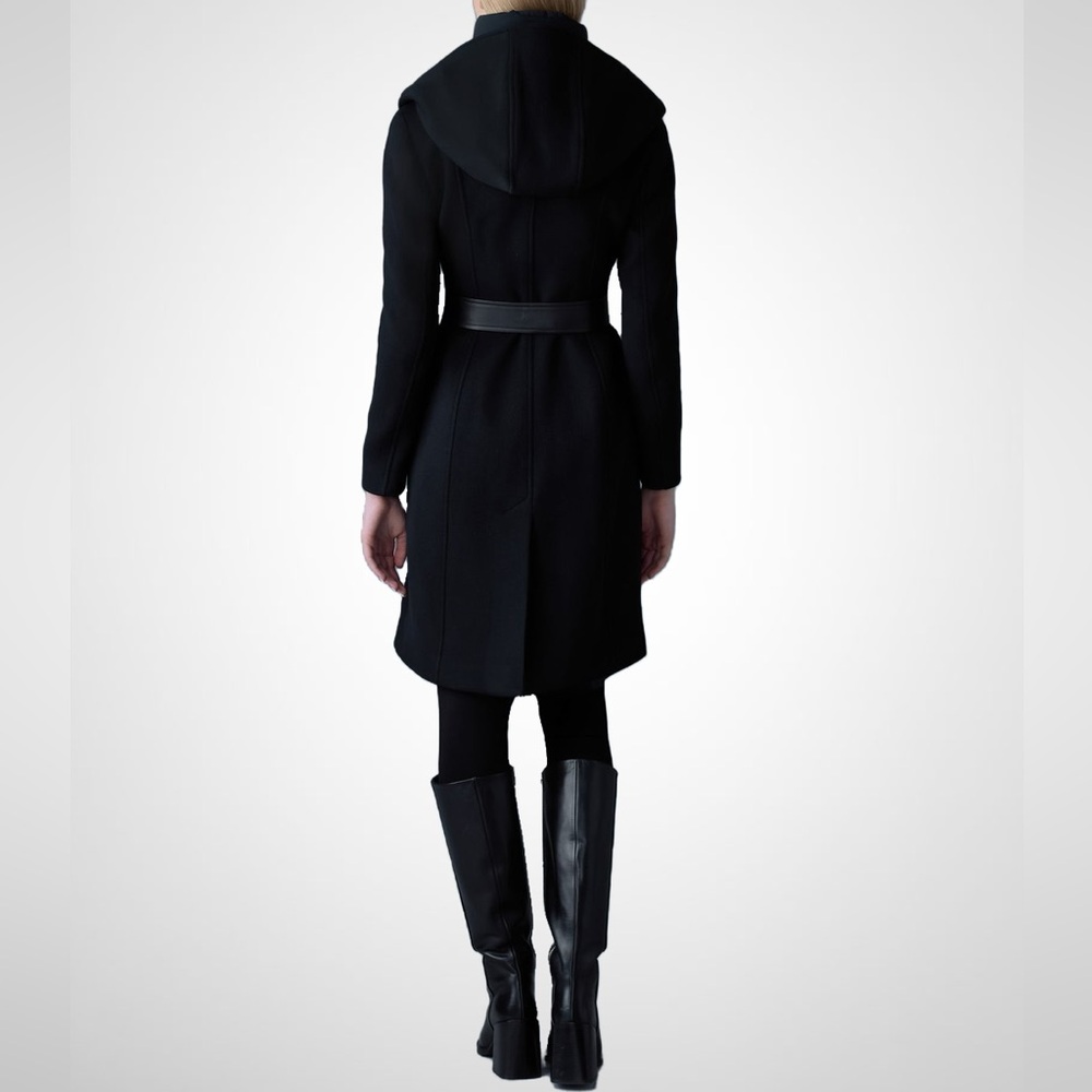 MACKAGE SHIA-SLB BLACK XS - BRAND NEW LADIES WOOL COAT - Picture 3 of 7